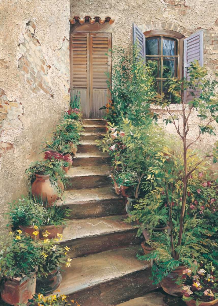 Stairway in Provence art print by Roger Duvall for $57.95 CAD