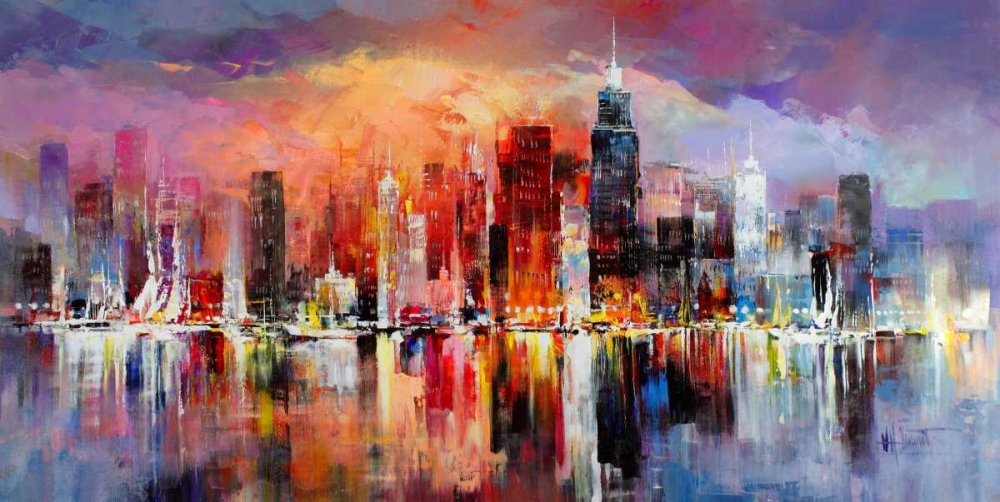 City scape I art print by Willem Haenraets for $57.95 CAD
