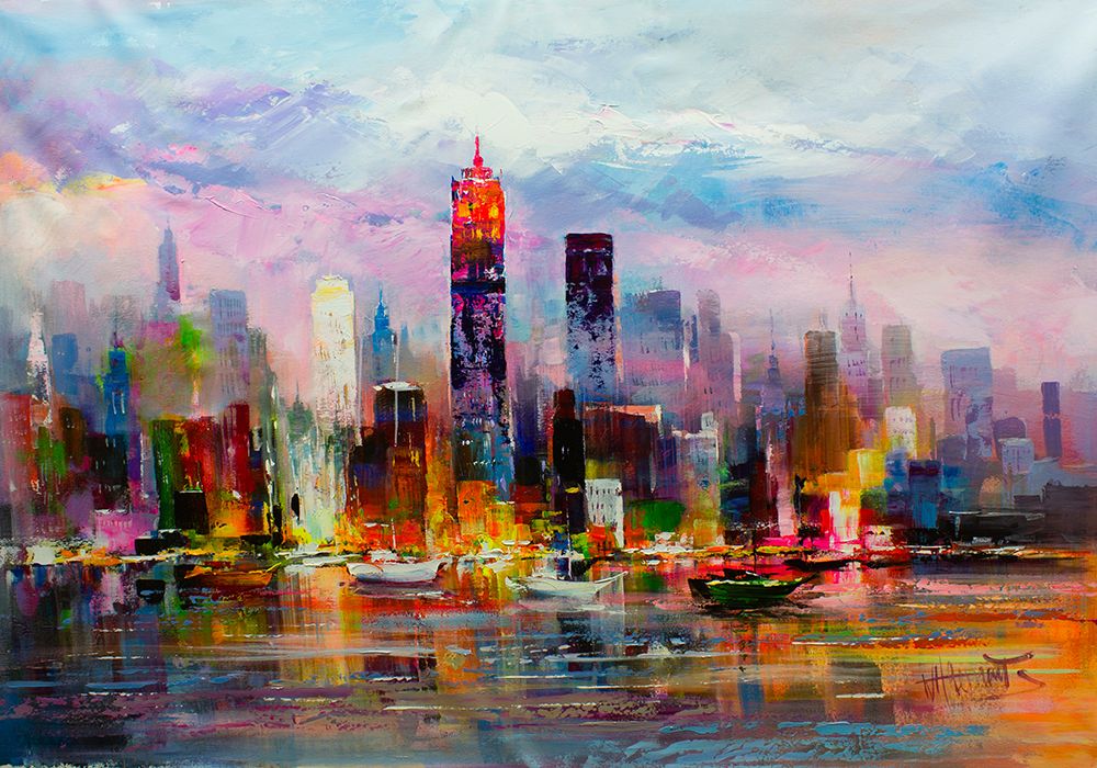 What a city art print by Willem Haenraets for $57.95 CAD