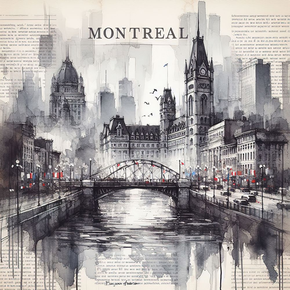 Montreal art print by Benjamin Anderson for $57.95 CAD