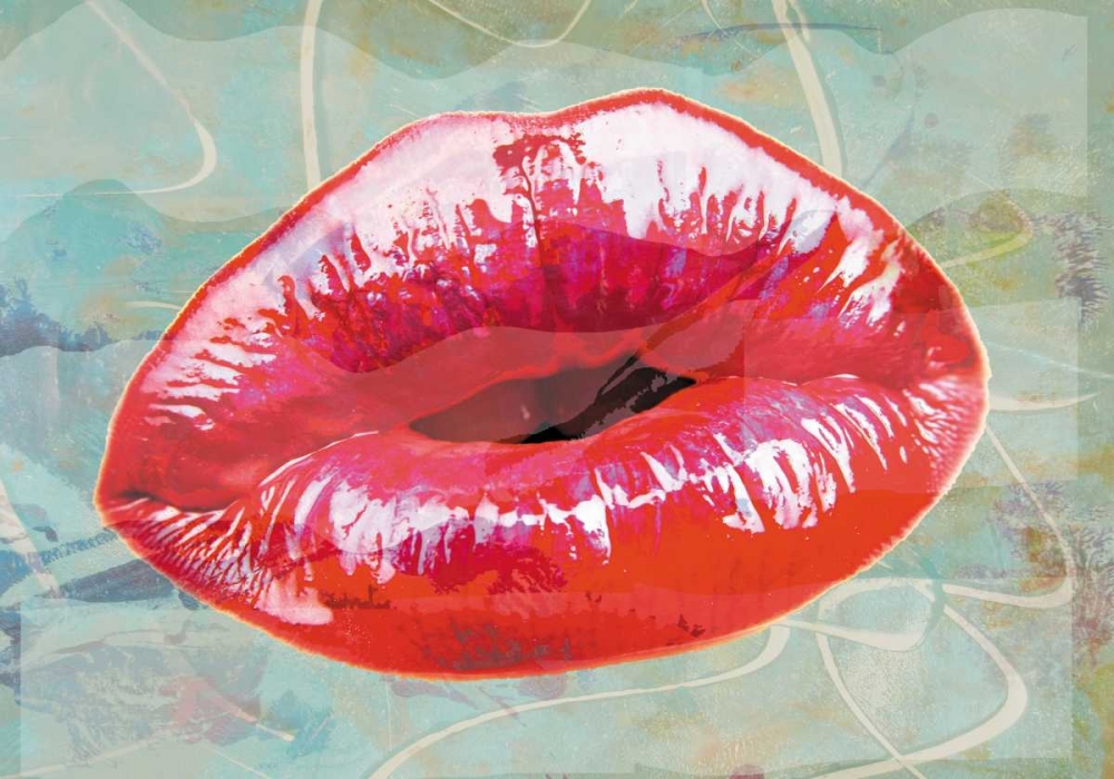 Lips to kiss art print by Anne Waltz for $57.95 CAD