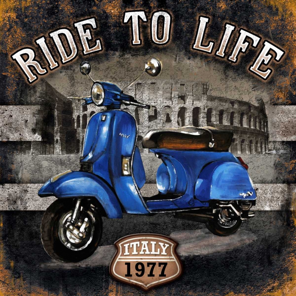 Motorbike 01 Ride to Life art print by Bresso Sola for $63.95 CAD
