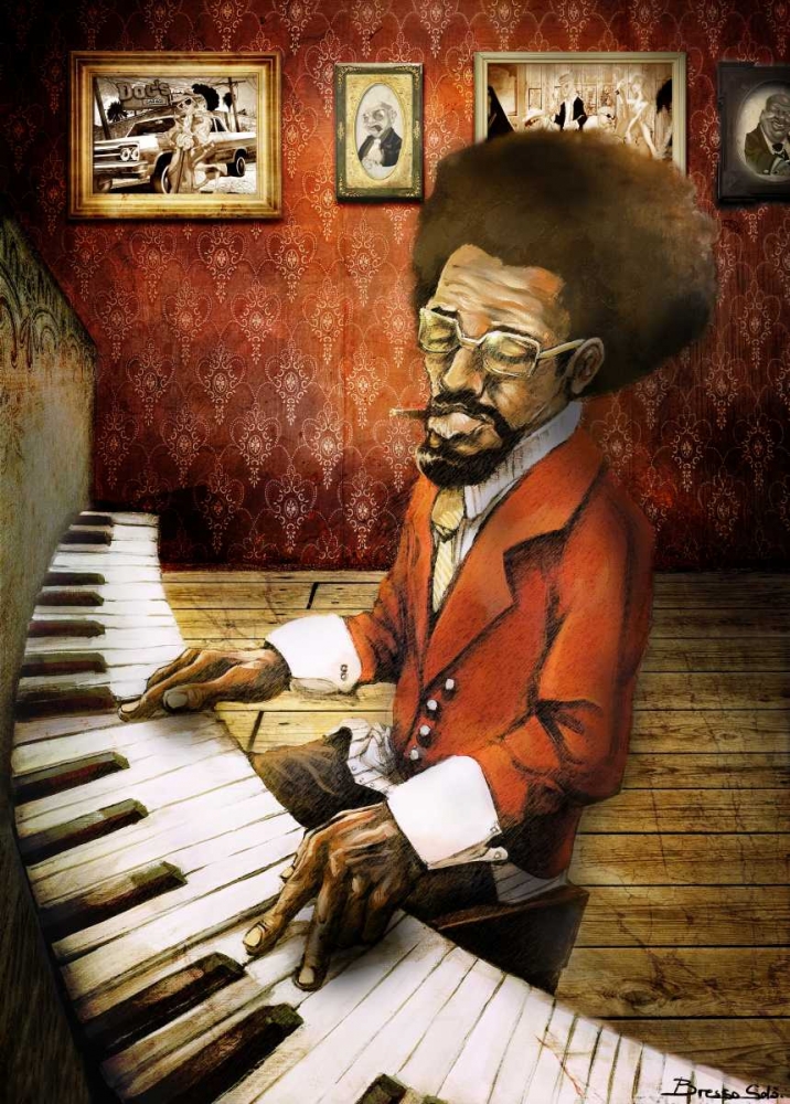 The Pianist art print by Bresso Sola for $57.95 CAD