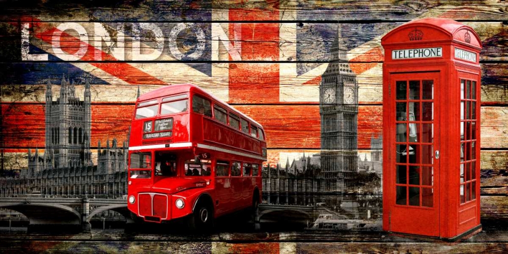 UK Collage 4 art print by John H. Robins for $57.95 CAD