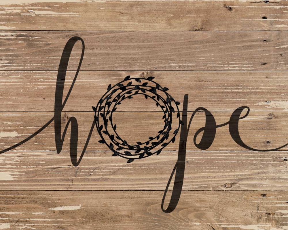 Hope Rustic Wreath art print by Jo Moulton for $63.95 CAD