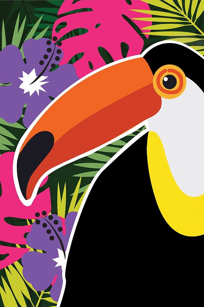 Tropical Toucan art print by ND Art and Design for $57.95 CAD