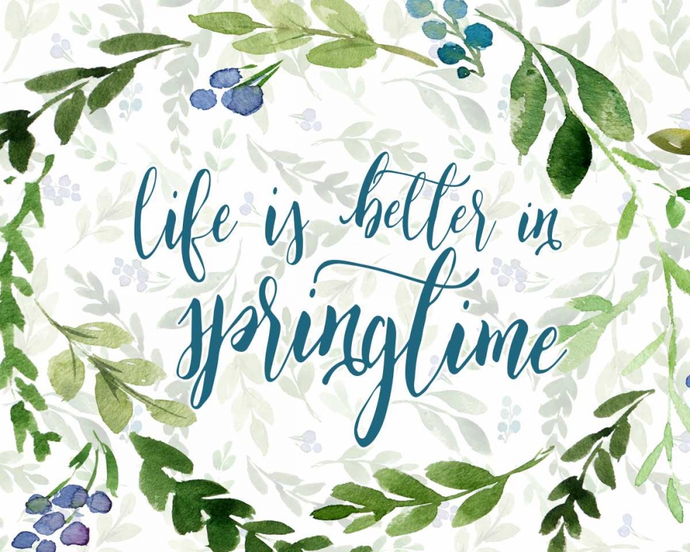 Life is Better in Springtime art print by Tara Moss for $57.95 CAD