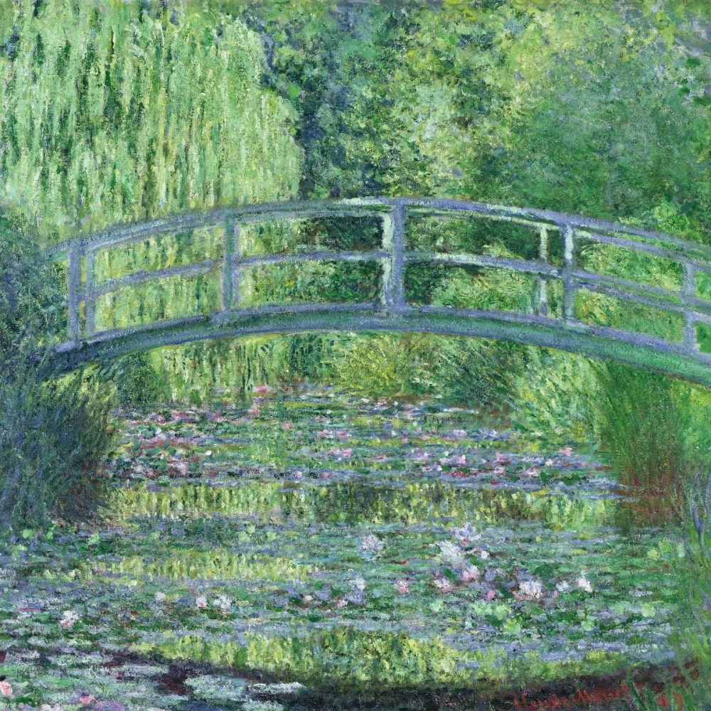 The Waterlily Pond- Green Harmony art print by Claude Monet for $57.95 CAD