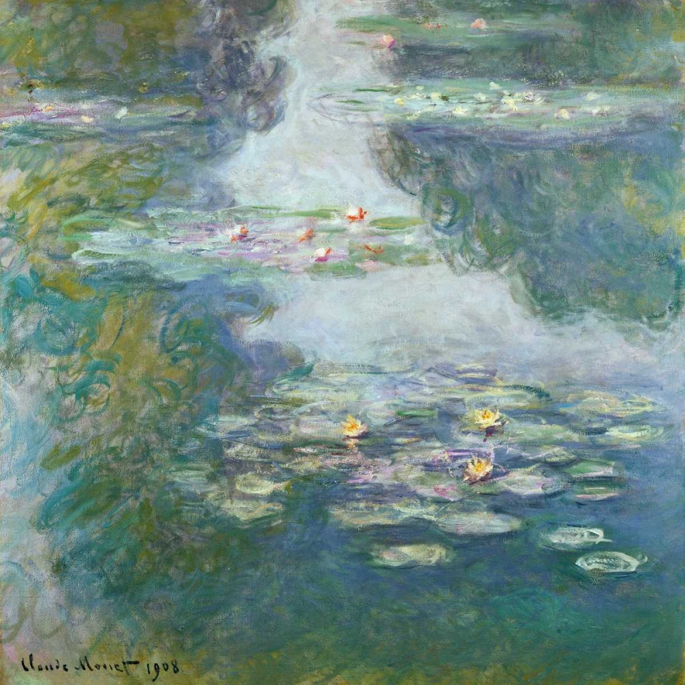 Waterlilies art print by Claude Monet for $57.95 CAD