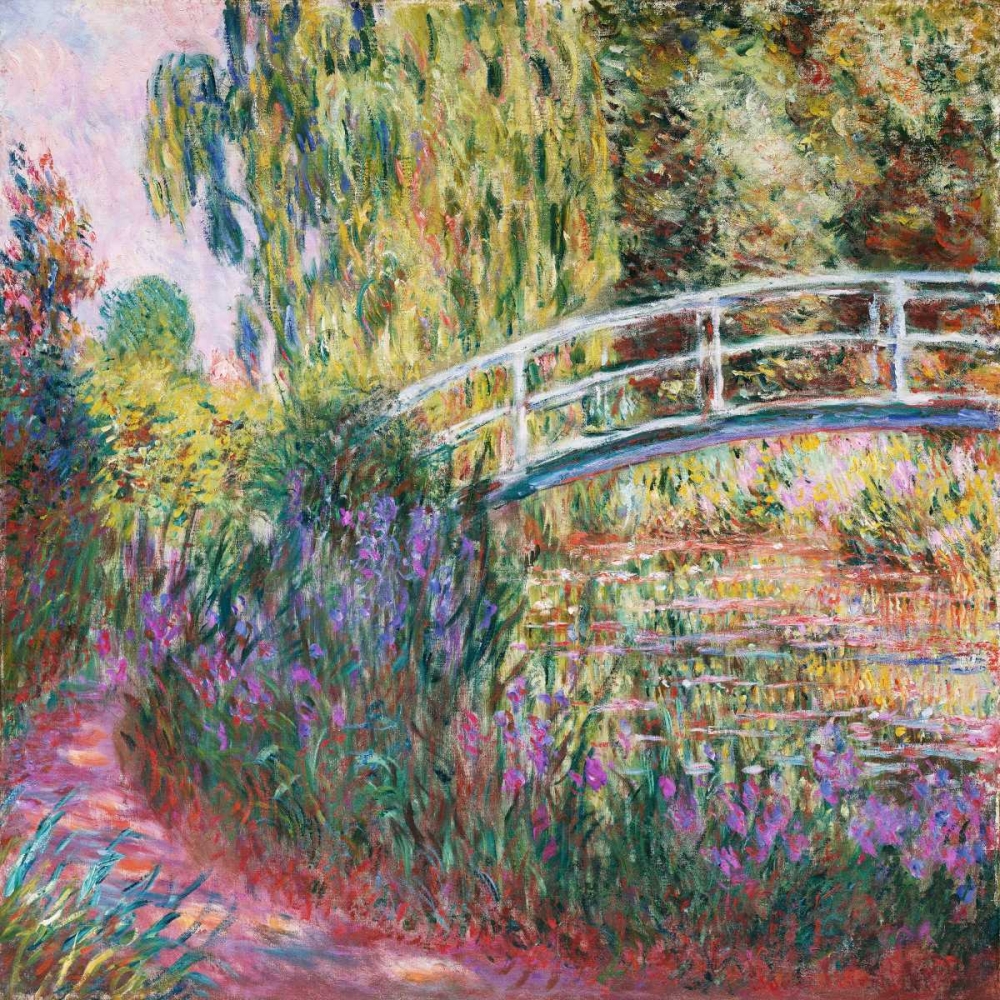 The Japanese Bridge Pond with Water Lillies art print by Claude Monet for $57.95 CAD