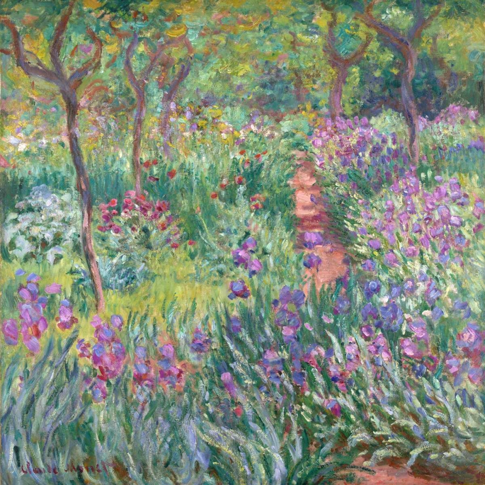 The artists garden at Giverny art print by Claude Monet for $57.95 CAD