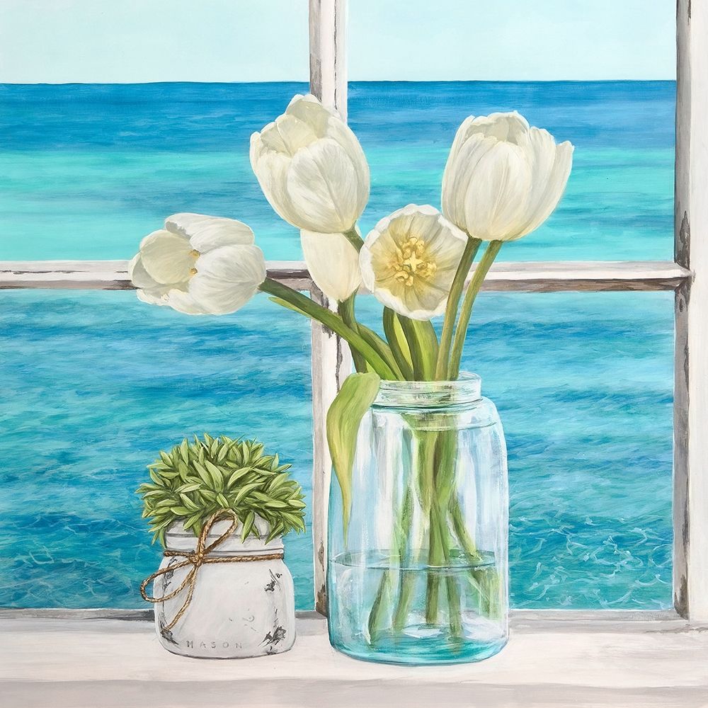 Mediterranee (detail) art print by Remy Dellal for $57.95 CAD