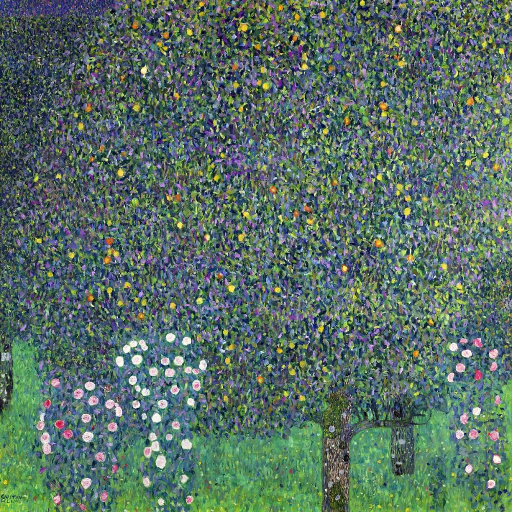 Roses under the Trees art print by Gustav Klimt for $57.95 CAD