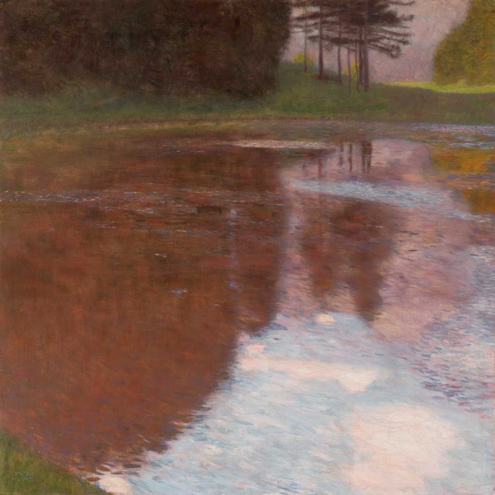 Tranquil pond near Salzburg art print by Gustav Klimt for $57.95 CAD