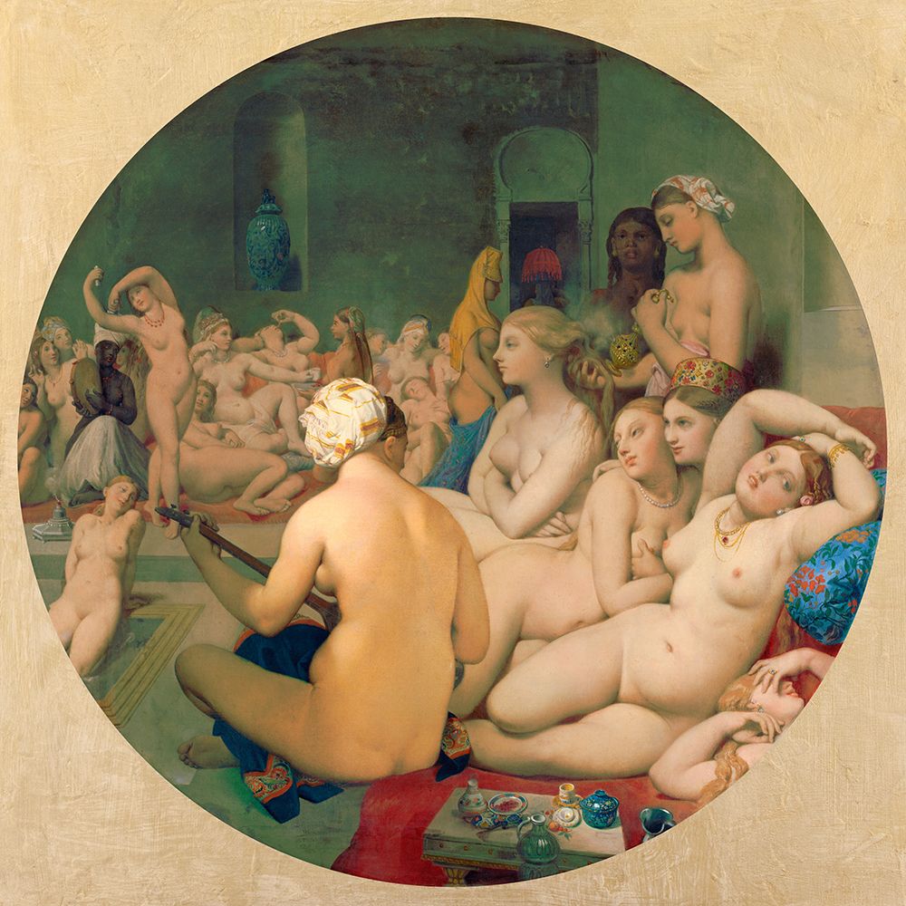 The Turkish Bath, 1863 art print by Jean-Auguste-Dominique Ingres for $57.95 CAD