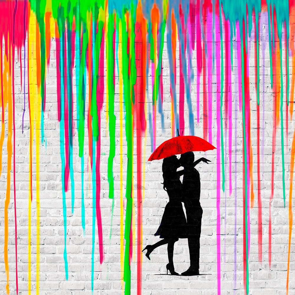 Romance in the Rain (detail) art print by Masterfunk Collective for $57.95 CAD