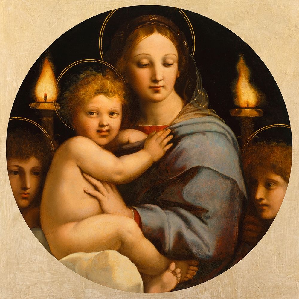 Madonna dei candelabri art print by Raffaello for $57.95 CAD