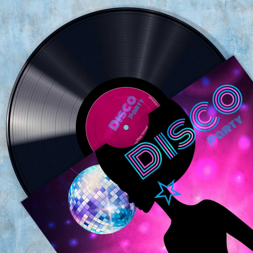 Vinyl Club- Disco art print by Steven Hill for $57.95 CAD