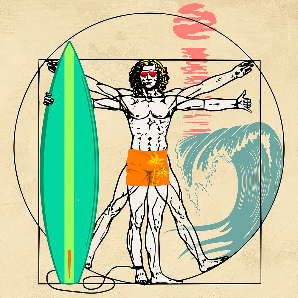 Cogito Ergo Surf (detail) art print by Steven Hill for $57.95 CAD