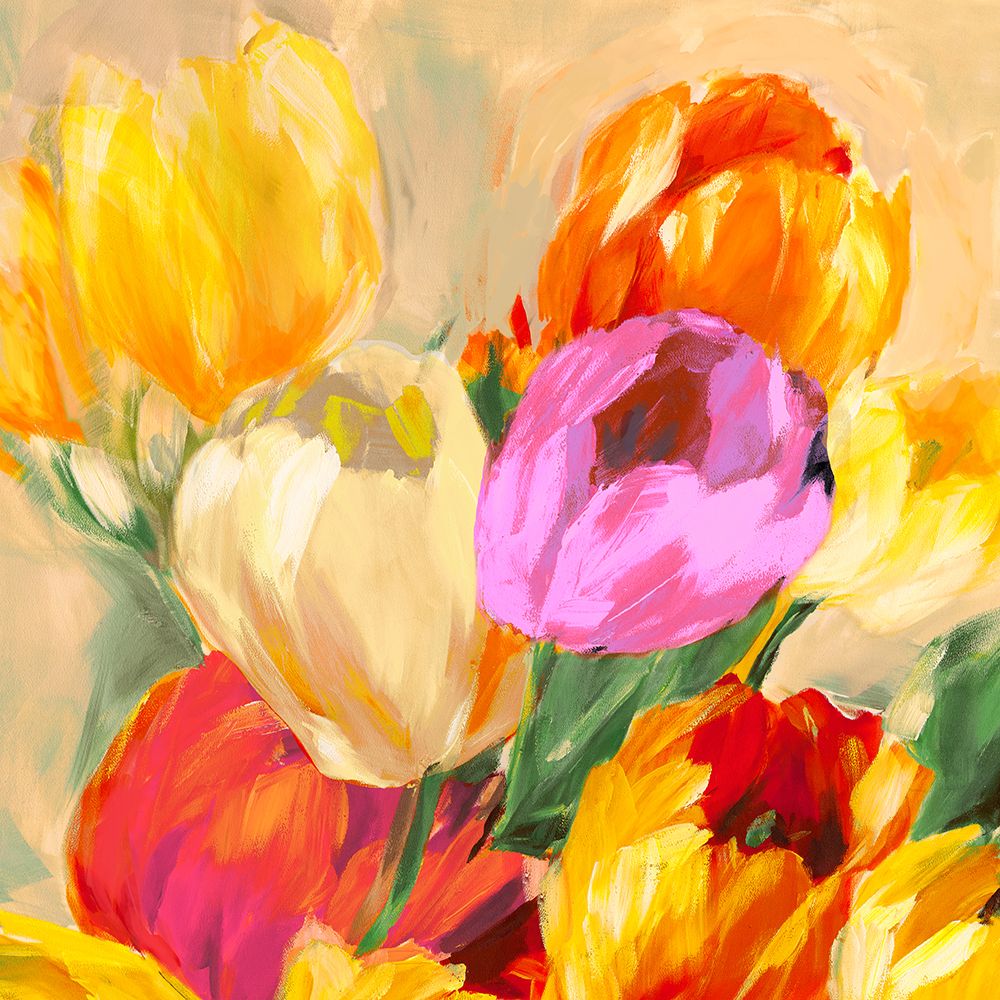 Colorful Tulips I art print by Jim Stone for $57.95 CAD