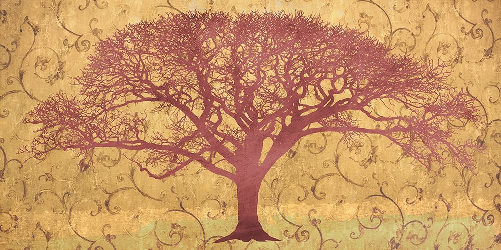Tree on a Gold Brocade art print by Alessio Aprile for $57.95 CAD