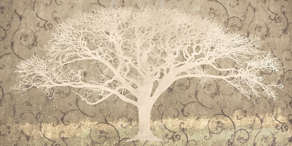 Tree on a Grey Brocade art print by Alessio Aprile for $57.95 CAD