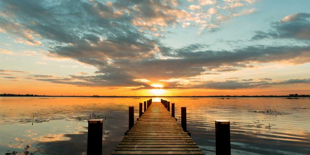 Morning Lights on a Jetty (detail) art print by Pangea Images for $57.95 CAD