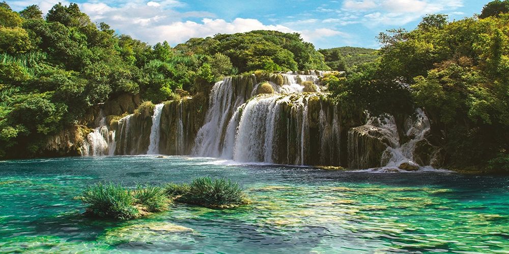 Waterfall in Krka National Park, Croatia art print by Pangea Images for $57.95 CAD