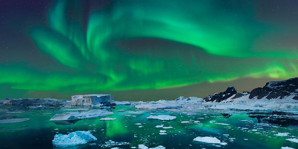 Aurora Borealis - Iceland (detail) art print by Pangea Images for $57.95 CAD