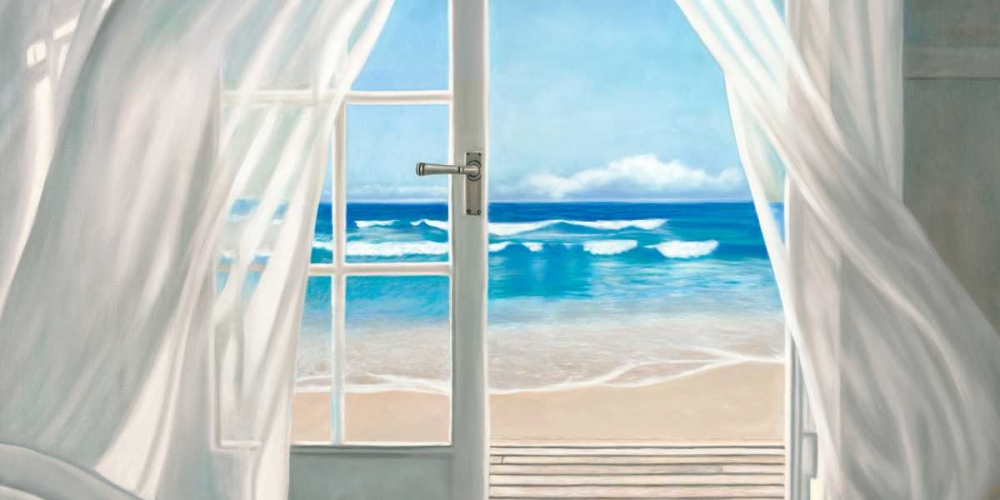 Window by the Sea (detail) art print by Pierre Benson for $57.95 CAD