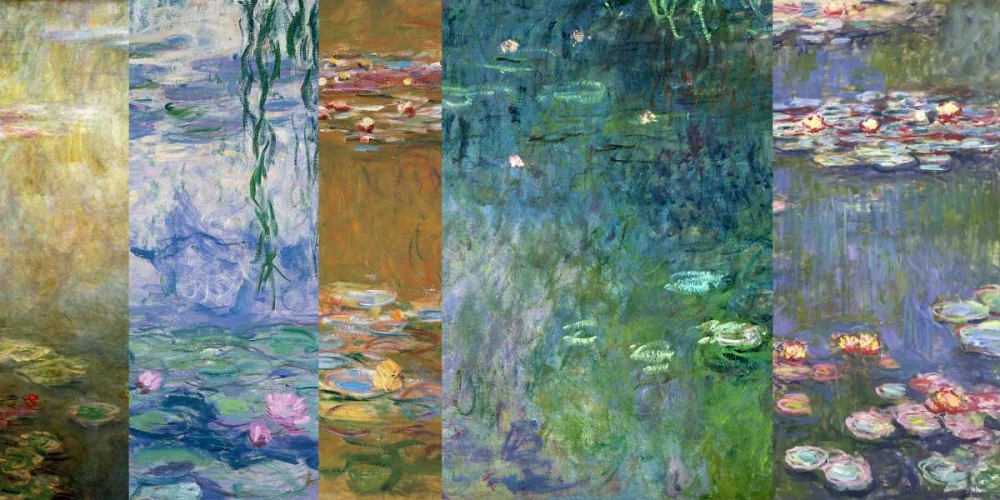 Waterlilies IV art print by Claude Monet for $57.95 CAD