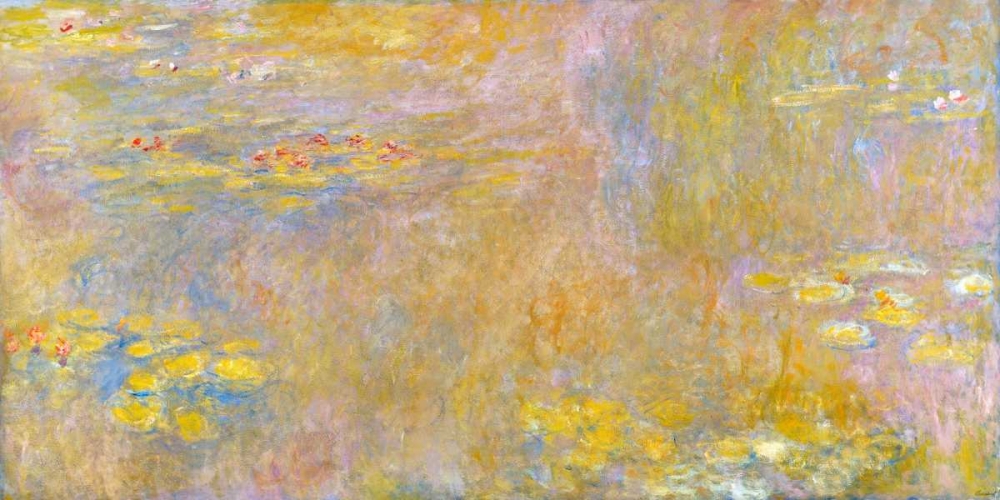 Waterlilies-Yellow Nirvana art print by Claude Monet for $57.95 CAD