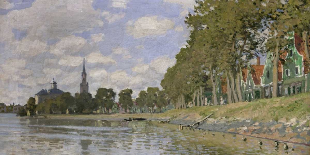 Zaandam, Holland (detail) art print by Claude Monet for $57.95 CAD