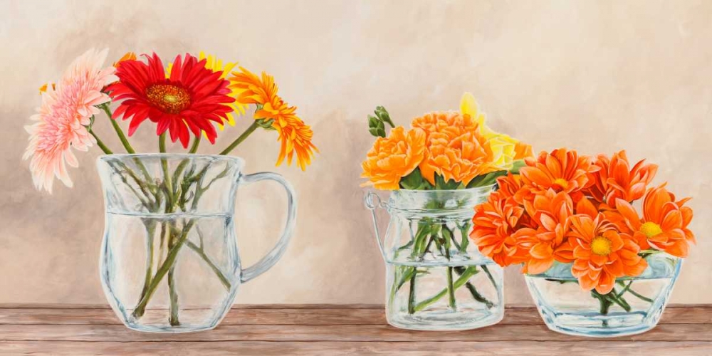 Fleurs et Vases Jaune art print by Remy Dellal for $57.95 CAD
