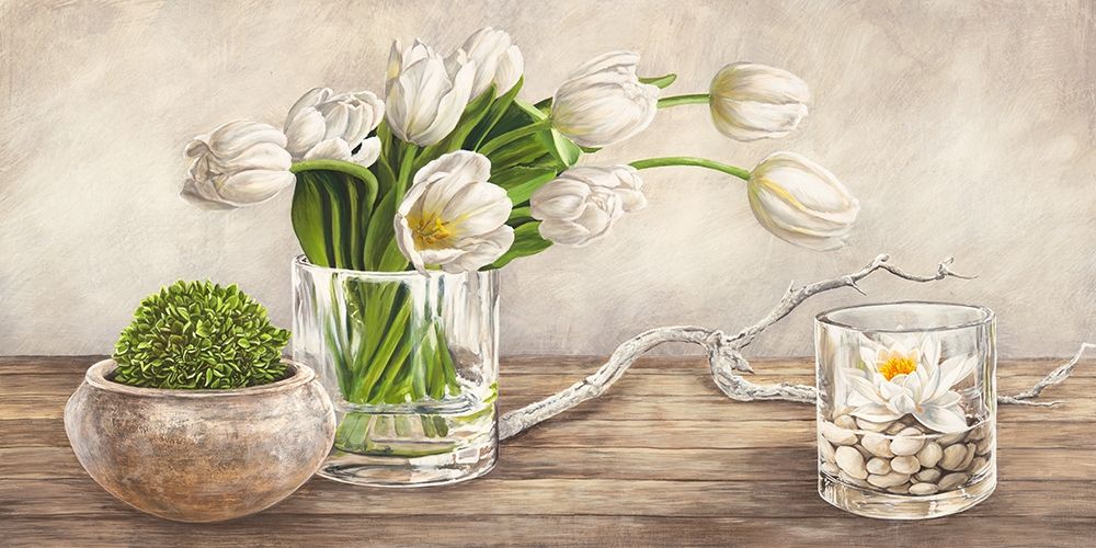 Arrangement with Tulips art print by Remy Dellal for $57.95 CAD