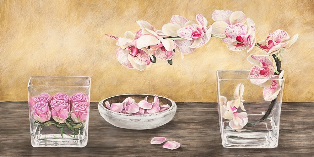 Orchids and Roses Arrangement art print by Remy Dellal for $57.95 CAD