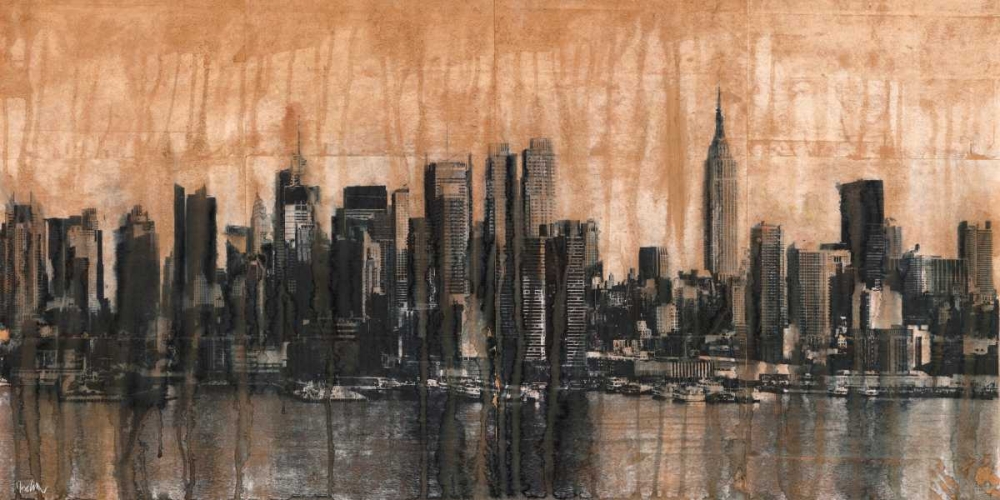 NYC Skyline 1 art print by Dario Moschetta for $57.95 CAD