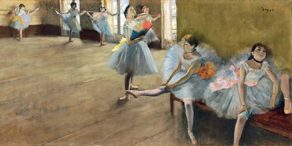 The Dance Class (detail) art print by Edgar Degas for $57.95 CAD