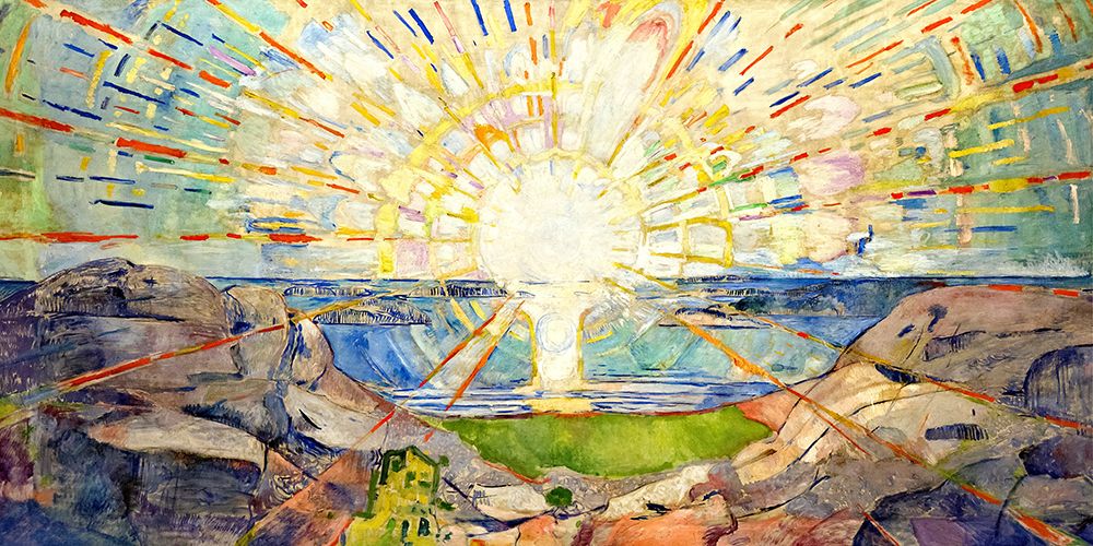 The Sun art print by Edvard Munch for $57.95 CAD