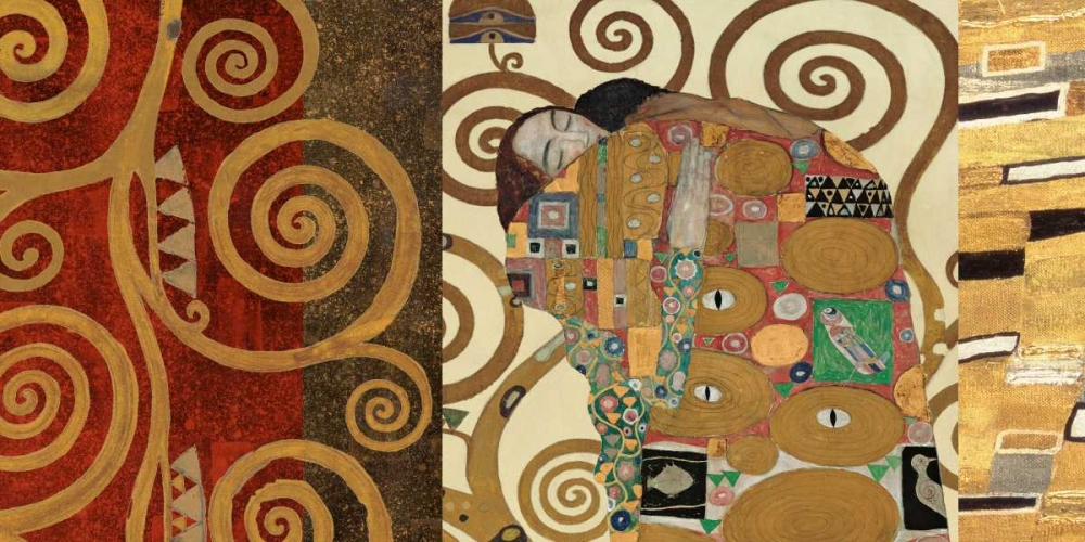 The Embrace-Gold art print by Gustav Klimt for $57.95 CAD