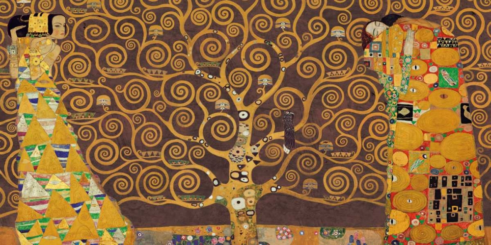 Tree of Life-Brown art print by Gustav Klimt for $57.95 CAD