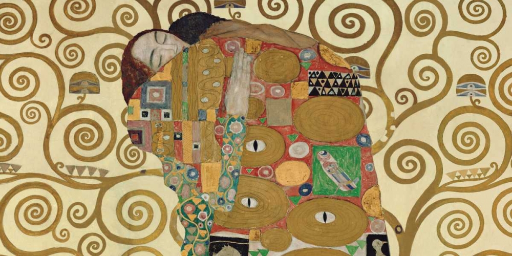 The Embrace art print by Gustav Klimt for $57.95 CAD