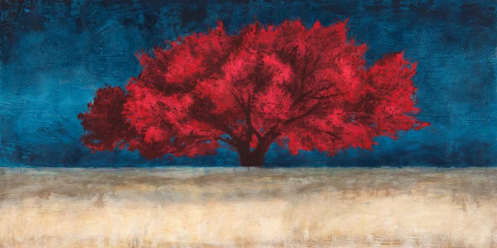 Red Tree  art print by Jan Eelder for $57.95 CAD