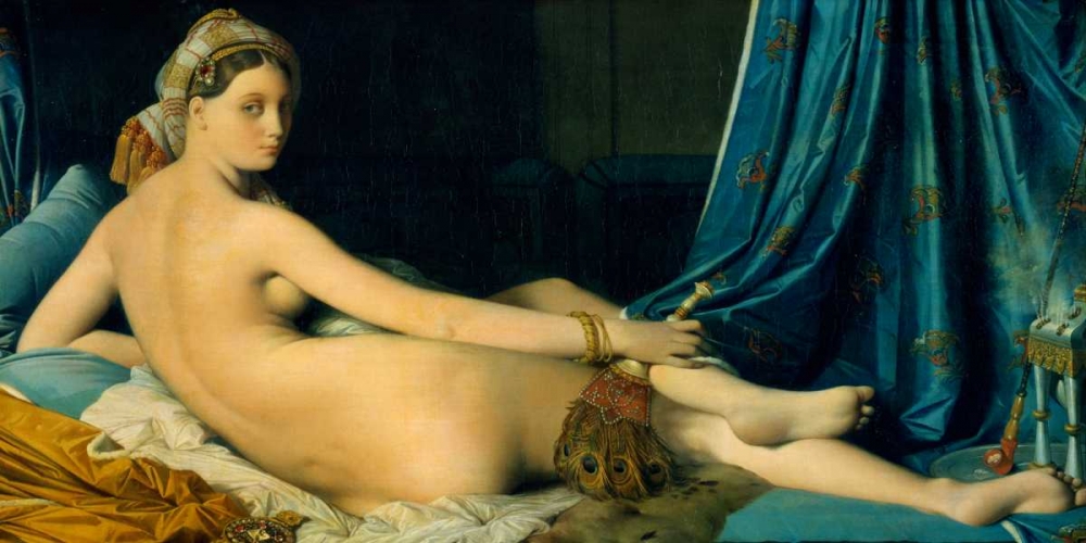 Grande Odalisque art print by Jean-Auguste-Dominique Ingres for $57.95 CAD