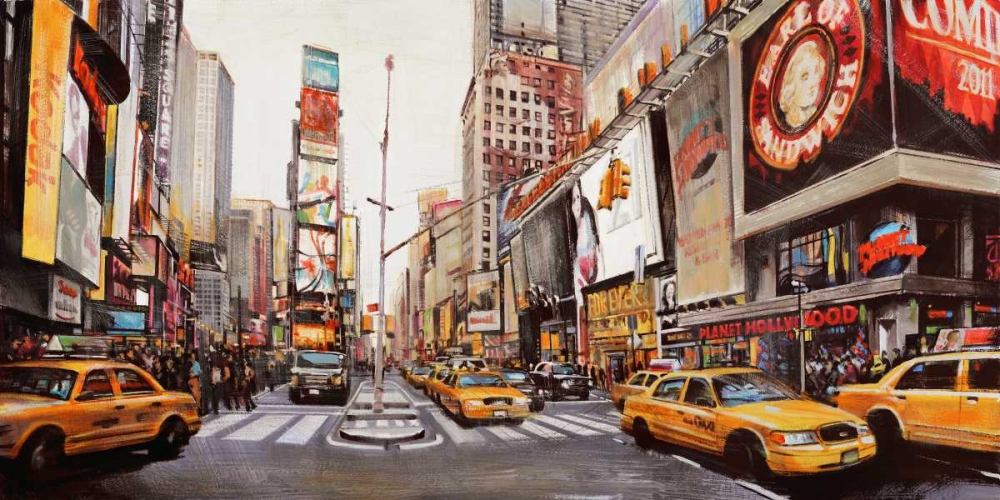 Times Square Perspective art print by John B. Mannarini for $57.95 CAD