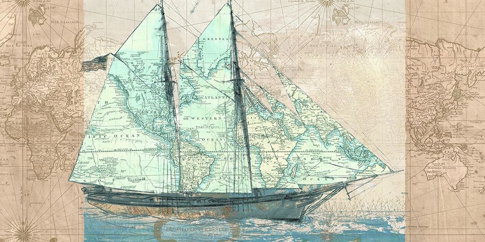 Sailing to the Seas art print by Joannoo for $57.95 CAD