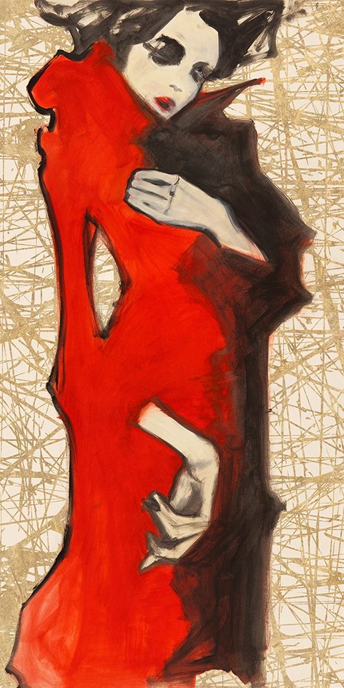 Feminine Red art print by Kumi for $57.95 CAD