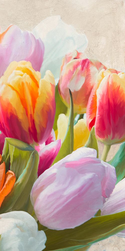 Spring Tulips III art print by Luca Villa for $57.95 CAD