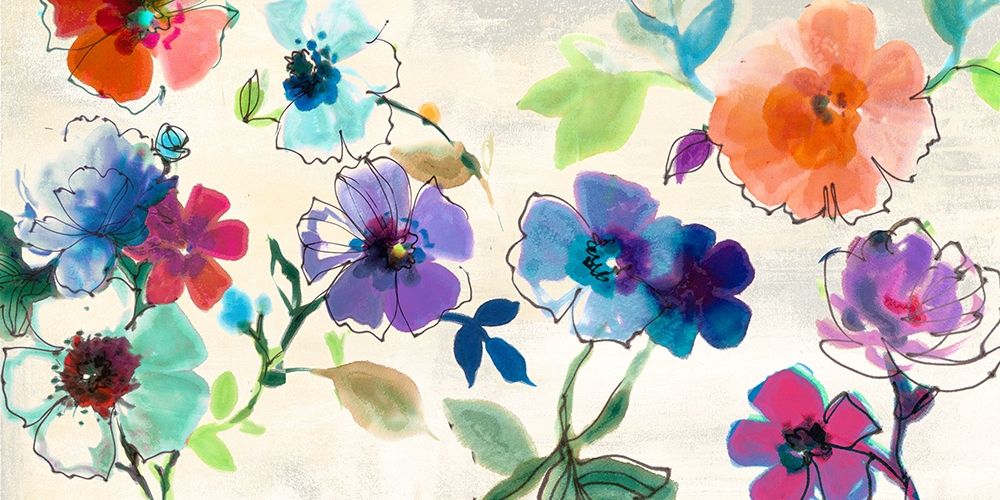 Floral Fantasy art print by Michelle Clair for $57.95 CAD