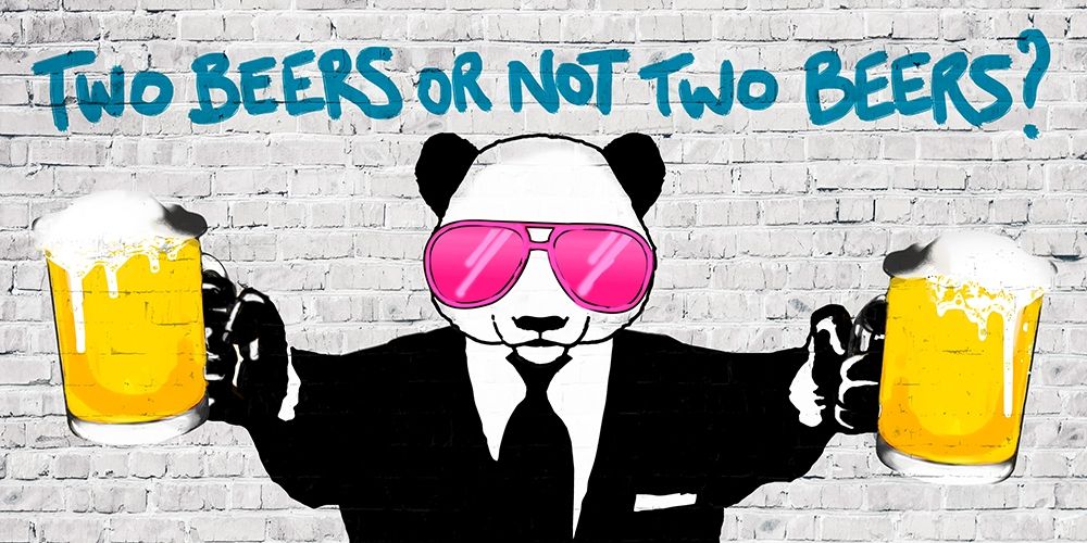 Two Beers or Not Two Beers (detail) art print by Masterfunk Collective for $57.95 CAD